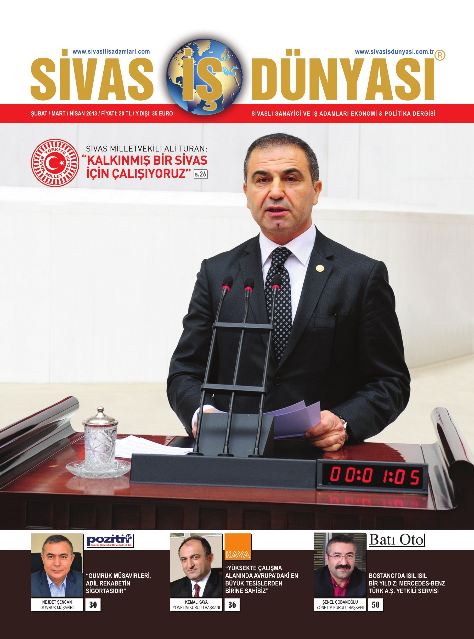 Sivas İş Dünyası - 5. Sayı - Şubat-Nisan 2013