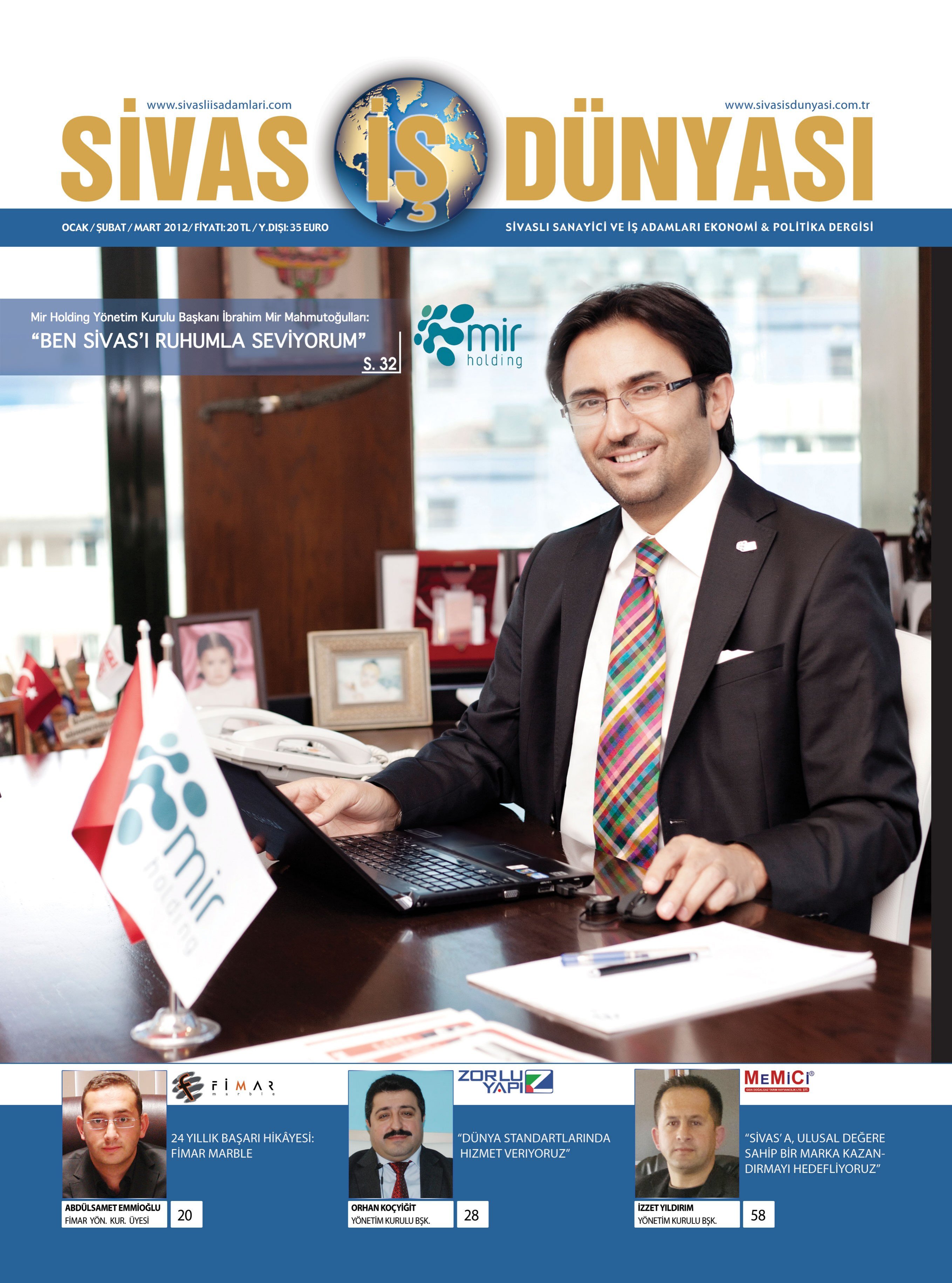 Sivas İş Dünyası - 3. Sayı - Ocak-Mart 2012
