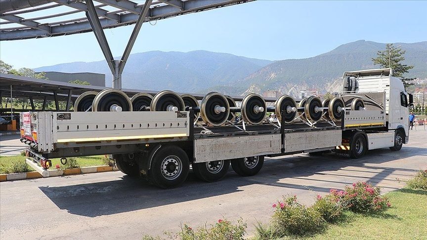 2023'te KARDEMİR'in ilk yerli tren tekerlek setleri Sivas'a gönderildi
